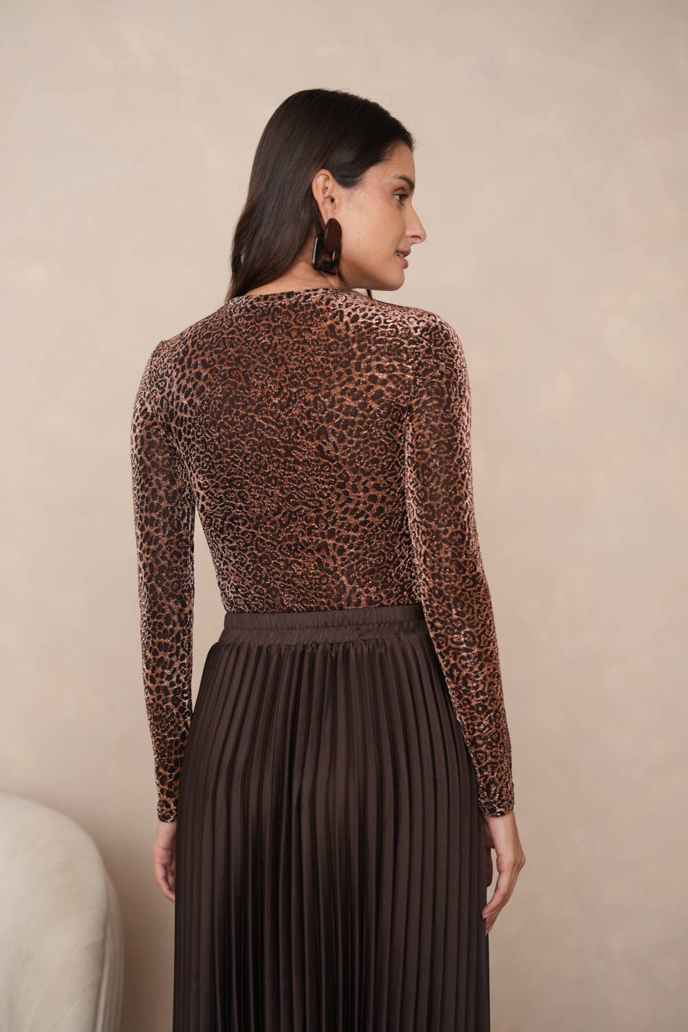 Semi-transparent lace t-shirt