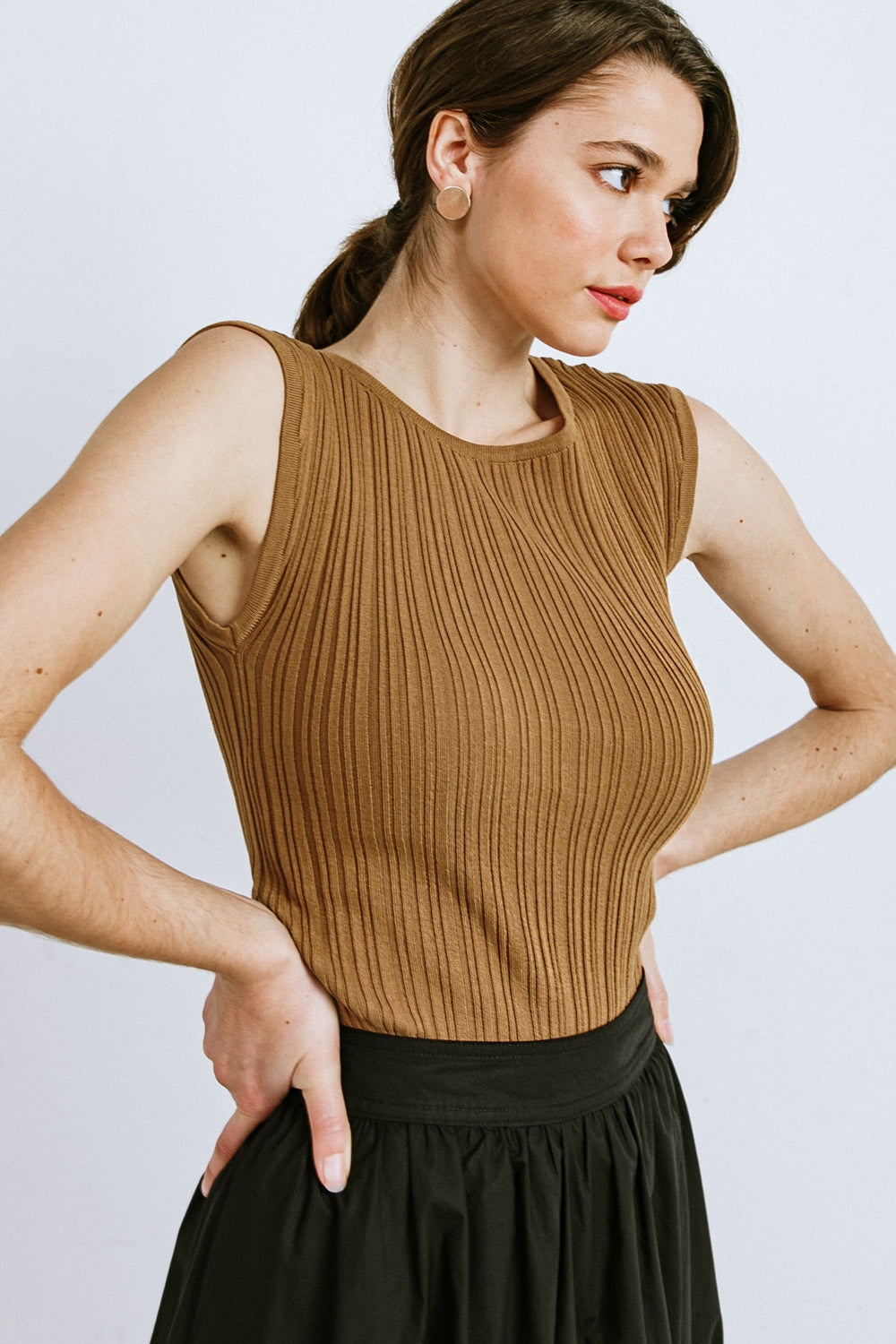 Sweater Knit Sleeveless Top