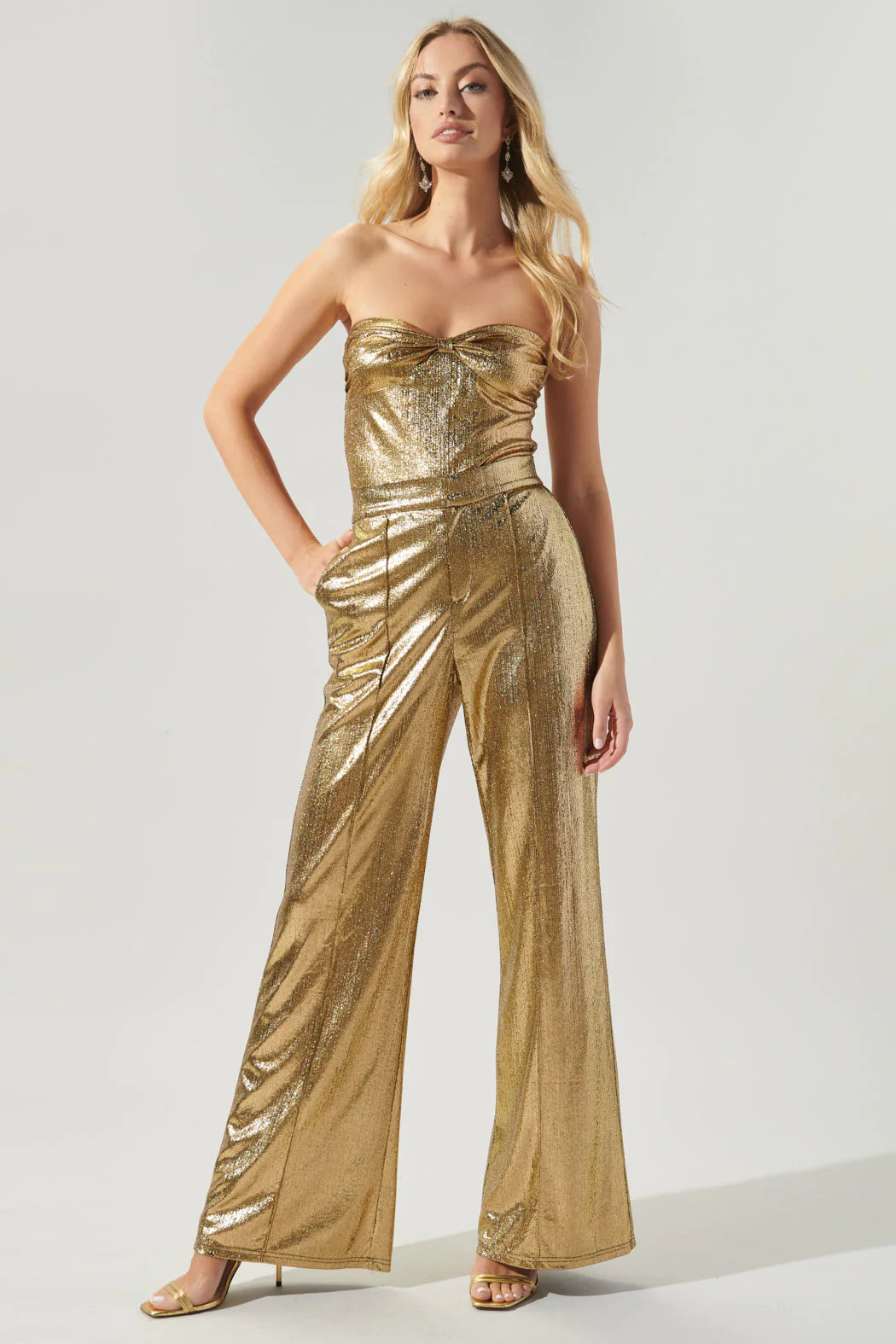 T Primadonna Strapless Bustier Liquid Gold